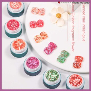 Lixia Nail Polish Uv Gel Flower Sequin Nail Oil Gel ยอดนิยม Xiaojinxiang Canned Gel Nail Enhancement cod