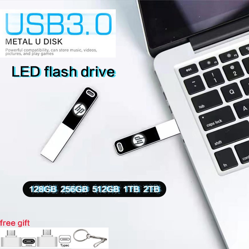 แฟลชไดร์ฟ  128GB  256GB Led  Flash Drive  512GB  Pen drive High Speed 1TB  2TB  Portable Metal USB 3.0 Flash Drive
