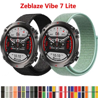 สายนาฬิกาข้อมือไนล่อน 22 มม. แบบเปลี่ยน สําหรับ Zeblaze Vibe 7 Lite Pro Zeblaze Vibe 7 Band