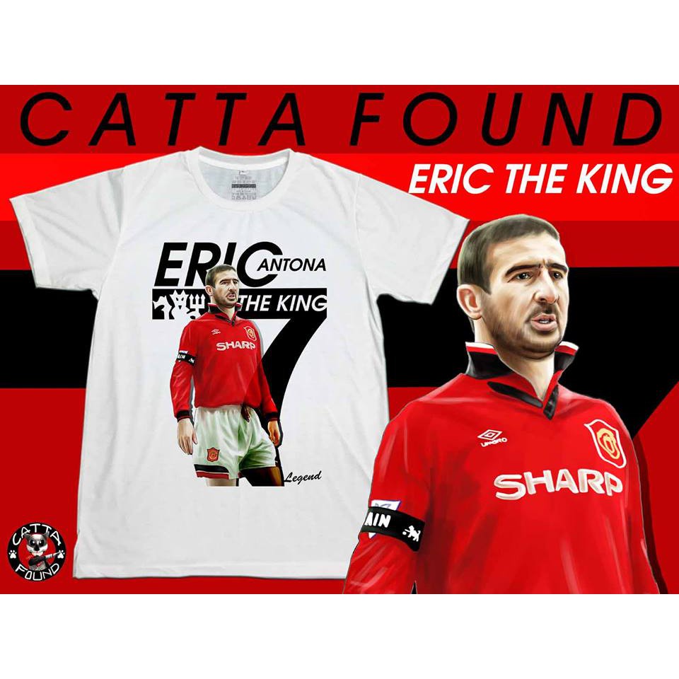 ขายดี เสื้อยืดลายการ์ตูน แมนเชสเตอร์ ยูไนเต็ด(Manchester United) eric the king cantona