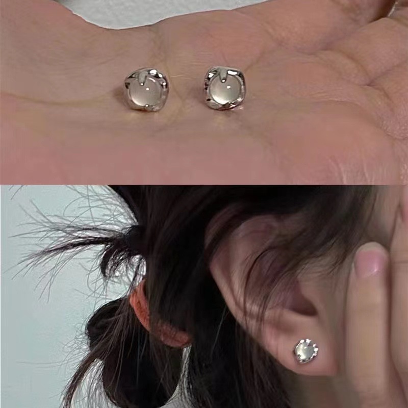 ต่างหูเงินโอปอล แฟชั่นทันสมัย