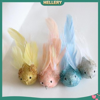 [HelleryTH] นกโฟมประดิษฐ์ ขนาดเล็ก สําหรับตกแต่งบ้าน งานฝีมือ DIY 4 ชิ้น