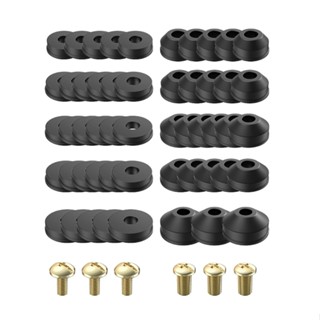 116pcs Professional Practical Convenient Flat Durable Rubber With Screws Beveled For Repairing Brass Bibb Faucet Washers