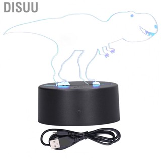 Disuu Night Light Colorful 3D Touch Tyrannosaurus Lights Bedside Lamp