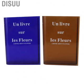 Disuu Book Vase  Slender Top Opening Transparent for Living Room