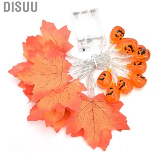 Disuu String Light Autumn Pumpkin Sunset Red Maple Leaves W/ 20LED