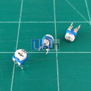 โพเทนชิโอมิเตอร์ ​​ตัวต้านทาน R ปรับค่า VR เกือกม้า Trimpot Potentiometer 101 ถึง 504 #RM065 แนวตั้ง (1 ตัว)