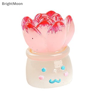 Brightmoon กระถางต้นไม้เรืองแสงในที่มืด ขนาดเล็ก สําหรับตกแต่งภูมิทัศน์ 1 ชิ้น