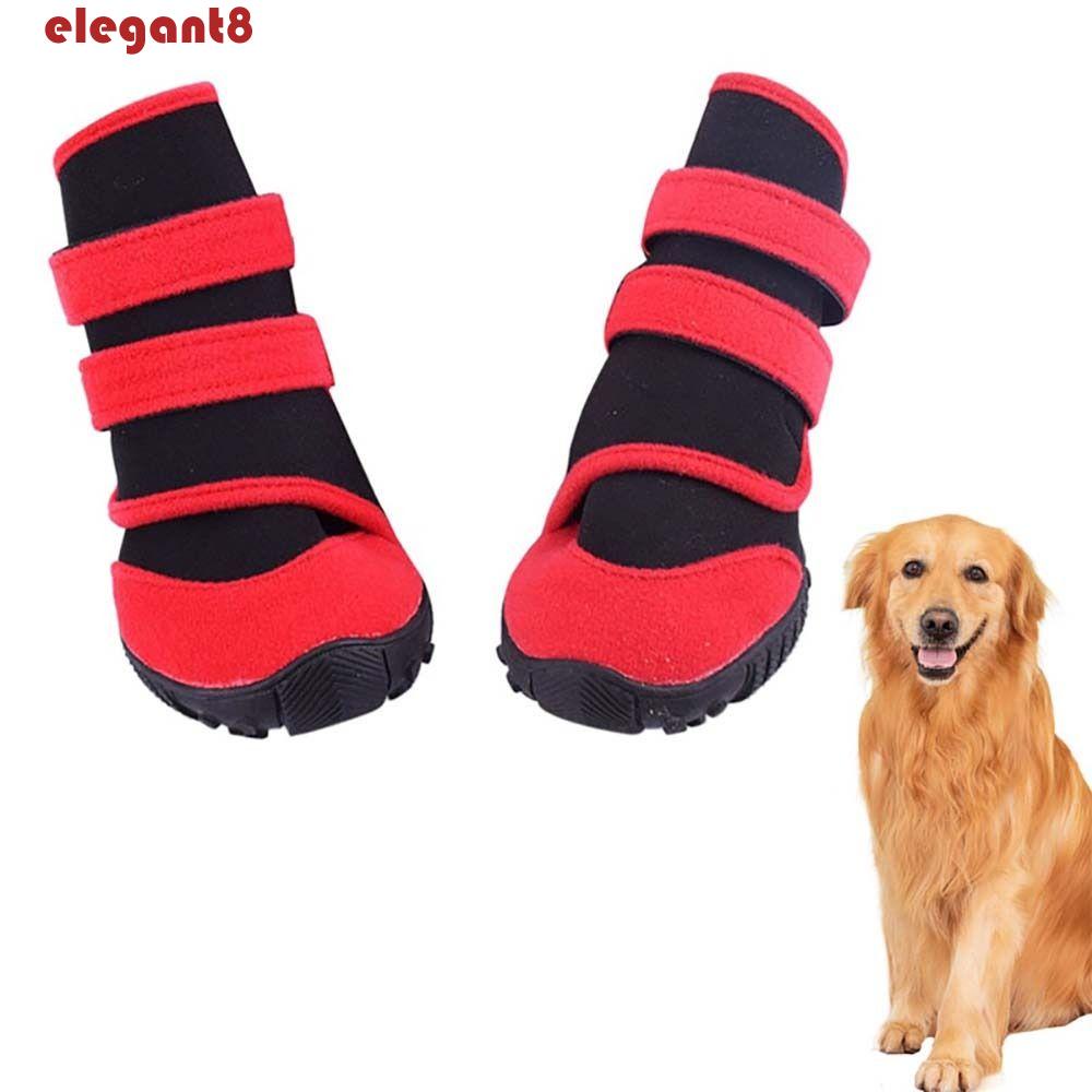 ELEGANT รองเท้ากันฝน กันลื่น กันน้ํา ขนาดใหญ่ เหมาะกับฤดูใบไม้ร่วง และฤดูหนาว สําหรับสัตว์เลี้ยง สุนัข
