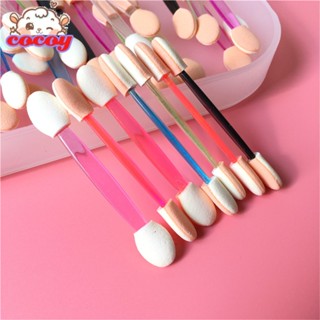 cocoy 10pcs Beauty Tool Eye Shadow Brush 6cm Double Head Eye Shadow Brush