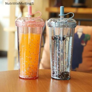 [NutriliteMelting1] หลอดพลาสติก สําหรับขวดน้ํา กาแฟ นม น้ําผลไม้