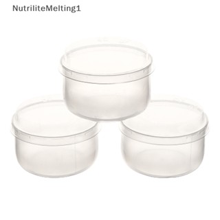 [NutriliteMelting1] ถ้วยพุดดิ้ง แบบใส พร้อมฝาปิด สไตล์ญี่ปุ่น 10 ชุด