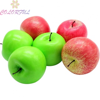 【COLORFUL】Artificial Apple Fruit Model Photography Decor Plastic Simulationfruit