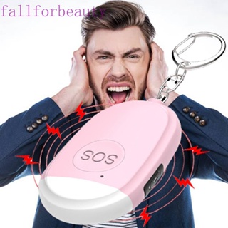 FALLFORBEAUTY สัญญาณเตือนภัยส่วนตัว พร้อมไฟ LED 130dB แบบพกพา สําหรับผู้สูงอายุ และผู้หญิง