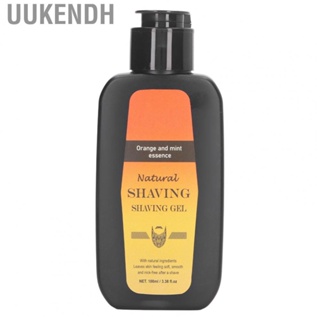 Uukendh Soothing Shaving Gel  Clear Grooming Prevent Irritation Moisturizing 100ml for Salon Male