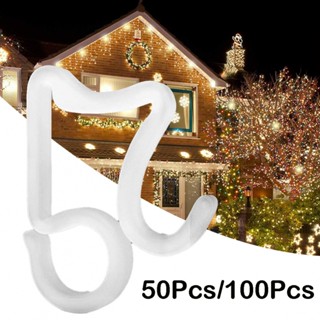 ⚡READYSTOCK⚡Gutter Hang Hooks Rope Light S Clip Hooks 100Pcs C5 C7 Christmas For C3