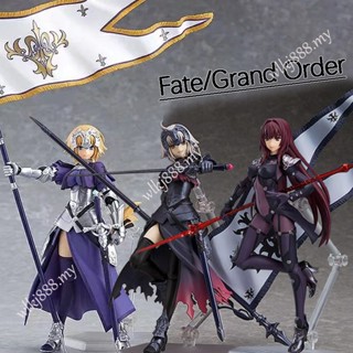 โมเดลฟิกเกอร์ Figma Fate Grand Order 381 Saber Altria Pendragon 121 Lancer Scáthach Shielder Mash Kyrielight 664 Ruler Joan of Arc Nendoroid Change Face Anime Articulado