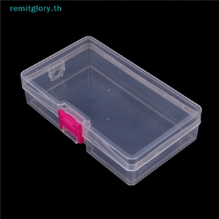 Remitglory กล่องพลาสติกใส สีชมพู สําหรับใส่เครื่องประดับ งานฝีมือ TH