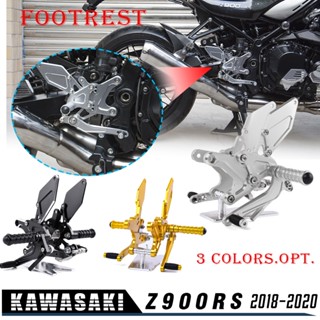 Ljbkoall Z900RS ที่พักเท้าอลูมิเนียม ปรับได้ สําหรับรถจักรยานยนต์ Kawasaki Z 900RS Z 900 RS 2018-2023