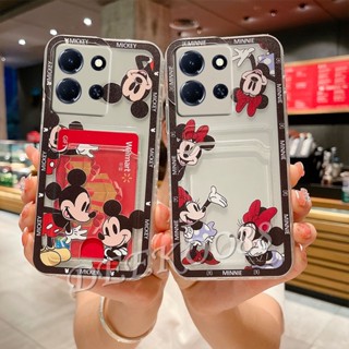 เคสโทรศัพท์มือถือ TPU แบบนิ่ม ลาย MN MK มีช่องใส่บัตร สําหรับ Infinix Note 30 Pro VIP 30i Hot 20 20S 20i 12 G96 Play NFC FREE FIRE Smart 7 HD Plus 4G Zero 5G 2023