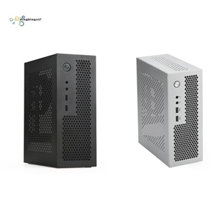 A09 HTPC เคสคอมพิวเตอร์ Mini ITX Gaming PC Chassis Desktop Chassis USB2.0 Computer Case Home Computer Case