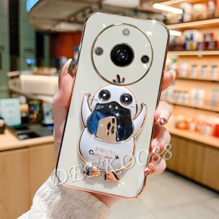 เคสป้องกันโทรศัพท์มือถือ แบบนิ่ม ลายเป็ดน่ารัก ชุบไฟฟ้า สําหรับ Realme 11 Pro+ Plus C53 NFC GT NEO5 SE 4G 5G 11 11Pro