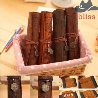 BLISS กระเป๋าหนัง หรูหรา ลายแผนที่สมบัติ สไตล์เรโทร