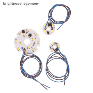 Bgth แผ่นลูกปัดโคมไฟ LED 2W 3W 6W AC 220V สีขาวอบอุ่น สําหรับหลอดไฟ