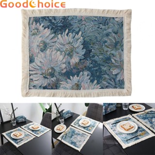 【Good】Table Mat Tea Woven Accessories Banquet Desktop Heat Resistant Kitchen【Ready Stock】