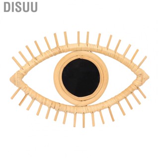 Disuu Eye Shaped Wall Mirror  Rattan Symbolic Elegant Crafted Ornaments