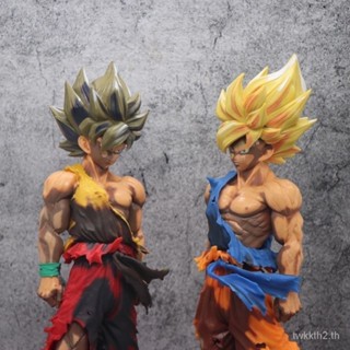 โมเดลฟิกเกอร์ การ์ตูนดราก้อนบอล Goku LSP5 คุณภาพสูง ขนาดใหญ่ 34 ซม. สําหรับตกแต่งเทศกาลฤดูใบไม้ผลิ มีสีดํา สีขาว