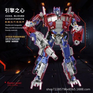 [Spot] spot deformation toy 6003-6 flame pattern amplification Optimus OP column alloy version car deformation model hand-made