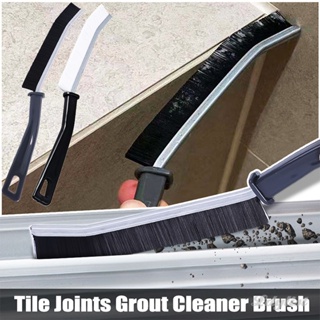 ღ Window Gap Groove Dust Brush Tile Joints Scrubber Stiff Bristles Multifunctional Sweeping Gap Brush Door Track Cleaning Brush Home Cleaning เครื่องมือ