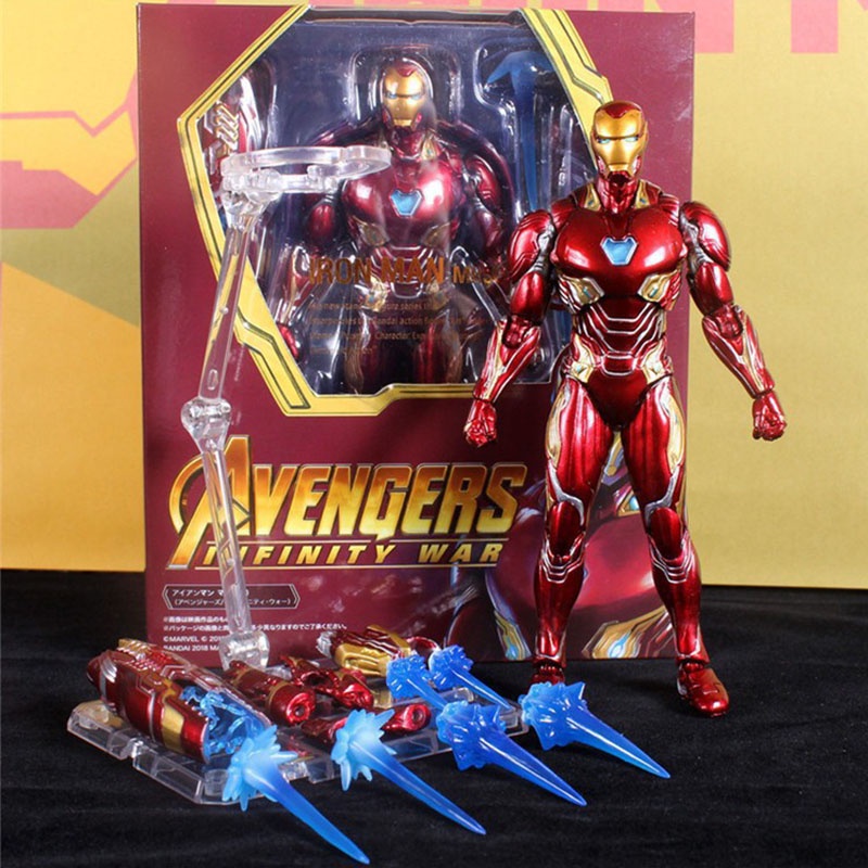 15 ซม.SHF Avengers Iron Man รูป Marvel Superheroes Iron Man MK50 MK46 MK47 MK85 MK5 Action Figure ขอ