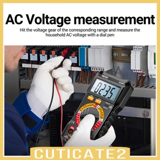 [Cuticate2] มัลติมิเตอร์ดิจิทัล DC โวลต์มิเตอร์ หน้าจอ LCD กระแสไฟ DC ไม่เป็นรอยต่อ สําหรับช่างไฟฟ้า Ncv