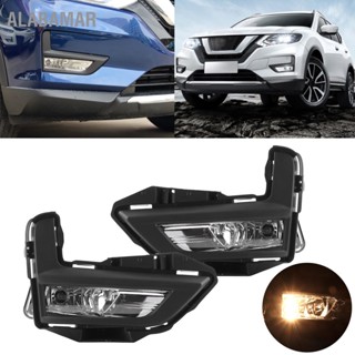 ALABAMAR ชุดไฟตัดหมอกพร้อมไฟกรอบและด้านขวา สำหรับ NISSAN ROGUE X‑TRAIL 2017‑ON