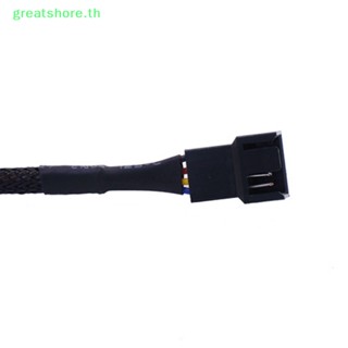 Greatshore สายเคเบิ้ลเชื่อมต่อพัดลมระบายความร้อน ทองแดง 4Pin 3Pin PWM สําหรับคอมพิวเตอร์