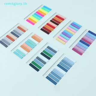 Remitglory สติกเกอร์กระดาษโน้ต แบบใส ทรงสี่เหลี่ยมผืนผ้า ขนาดเล็ก เรืองแสง สําหรับสํานักงาน โรงเรียน 200 ชิ้น