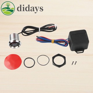 ปุ่มสตาร์ทเครื่องยนต์ อลูมิเนียมอัลลอยด์ DC 12V สําหรับรถยนต์