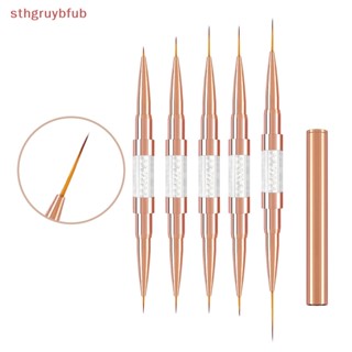Sthb แปรงปากกาเพ้นท์เล็บเจล UV แบบสองหัว 1 ชิ้น