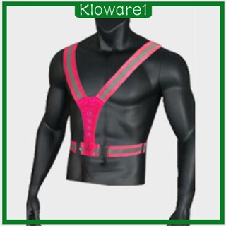 [Kloware1] 360° เสื้อกั๊กสะท้อนแสง LED เพื่อความปลอดภัย สําหรับผู้ชาย และผู้หญิง เหมาะกับการวิ่ง ขี่จักรยาน