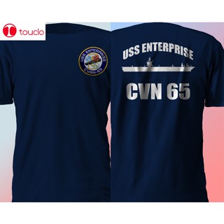 ใหม่ เสื้อยืดลําลอง แขนสั้น คอกลม พิมพ์ลาย Enterprise Cvn65 Gun Maverick สีดํา สําหรับผู้ชาย S5Xl