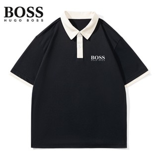 ใหม่ เสื้อโปโล BOSS ใส่สบาย สําหรับผู้ชาย และผู้หญิง