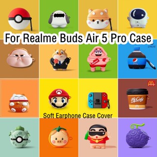 【Yoshida】เคสหูฟัง แบบนิ่ม ลายการ์ตูน สําหรับ Realme Buds Air 5 Pro Realme Buds Air 5 Pro