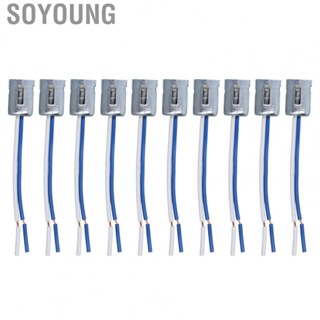 Soyoung Turn Signal Base Holder   Light Bulb Socket Easy Installation 10 Pcs Rubbber 3.5in Length for 1157