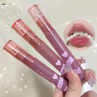 Cappuvini Honey Light Ice Through Lip Glaze Mirror ลิปกลอส Water Light Ice ผ่านลิปกลอส Student Affordable White Lipstick 【doom】