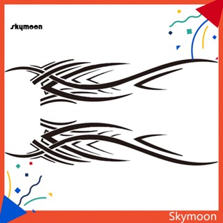 Skym* สติกเกอร์ ลายเปลวไฟ 2 ด้าน สําหรับตกแต่งรถยนต์