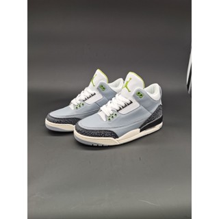 Aj3 Fujiwara Hiromi รองเท้ากีฬา รองเท้าบาสเก็ตบอล สีขาว สําหรับผู้ชาย AJ3 Chlorophyll 40 k