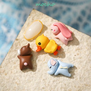 MOCHO เครื่องประดับตกแต่งเล็บ รูปกระต่าย เป็ด ช้าง แกะ หมี น่ารัก 3D DIY