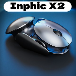 Inphic X2 เมาส์เกมมิ่งไร้สาย อะลูมิเนียมอัลลอย 2.4GHz ออกแบบตามสรีรศาสตร์ ชาร์จซ้ําได้